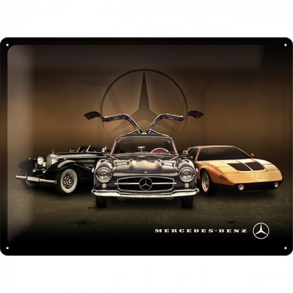 Mercedes-Benz Tin Sign 3 Cars